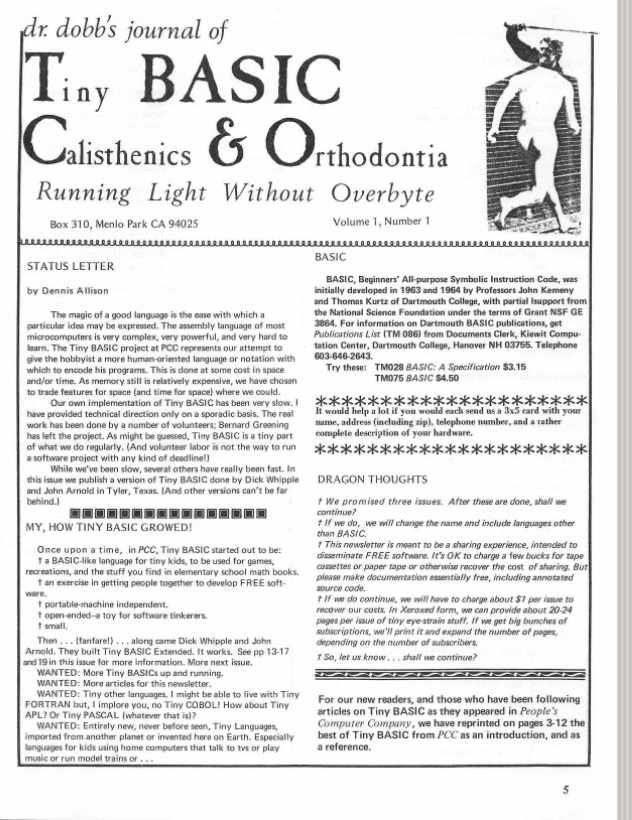 Dr. Dobb's Journal
