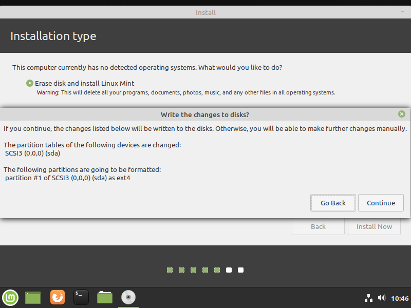 Confirm Partitioning