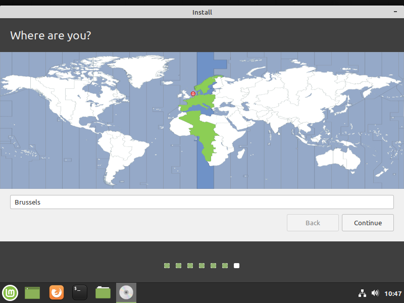 Select Your Location for Timezone