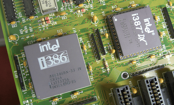 Linus' first PC minus the i387 co-processor