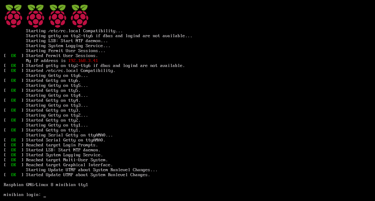 Raspbian tty Terminal