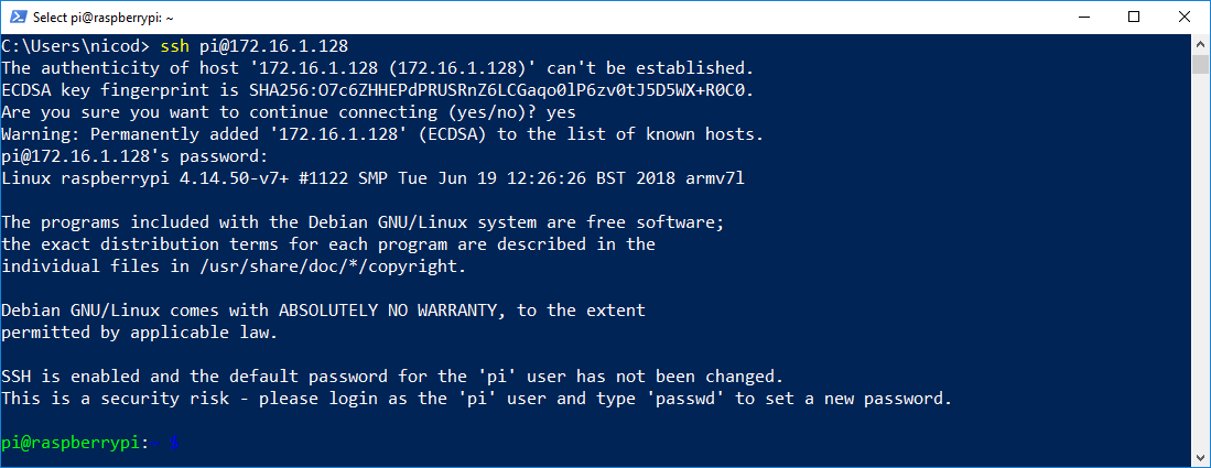 SSH from PowerShell