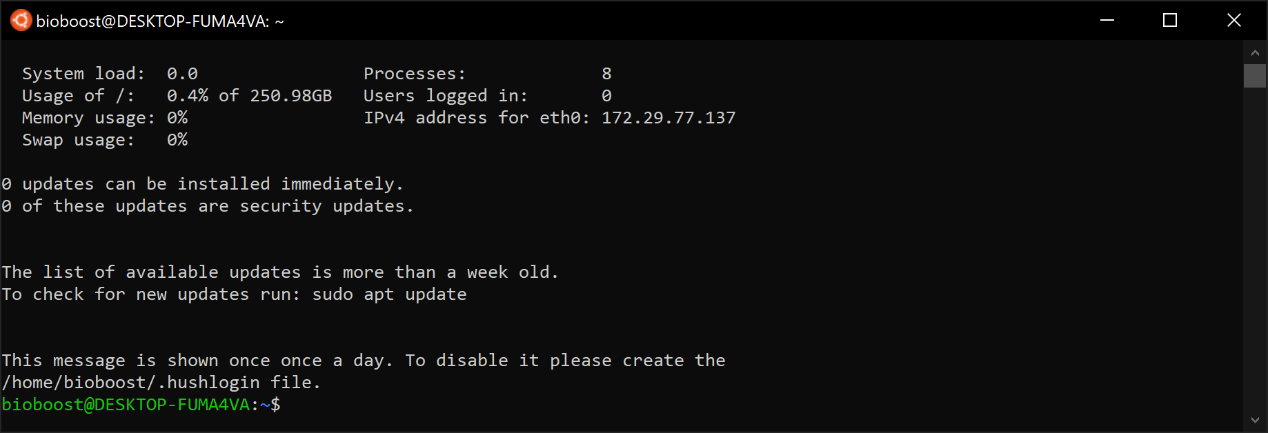 Ubuntu on Windows