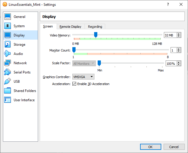 Display Settings